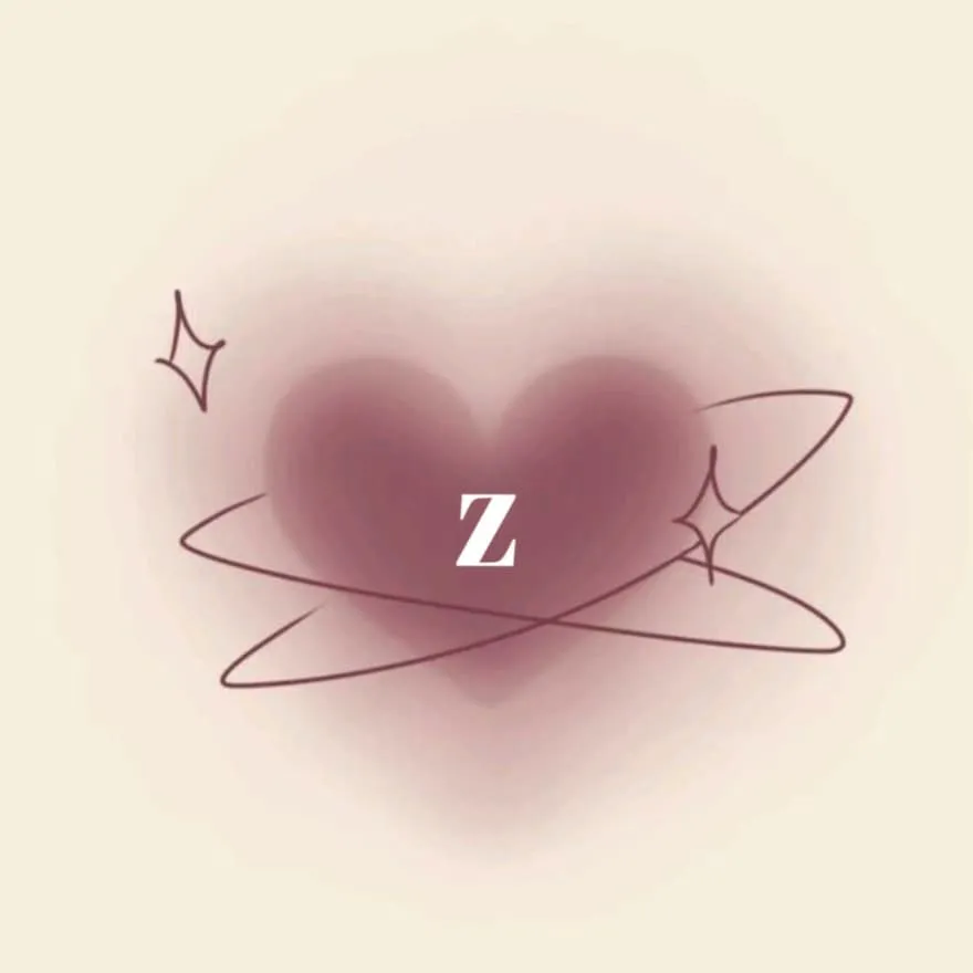 Letter PFP #55 (aesthetic, heart, pink, z)