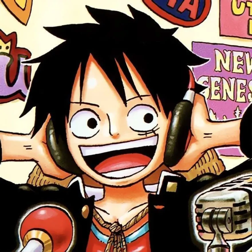 Luffy PFP #34 (funny, headphones, manga)