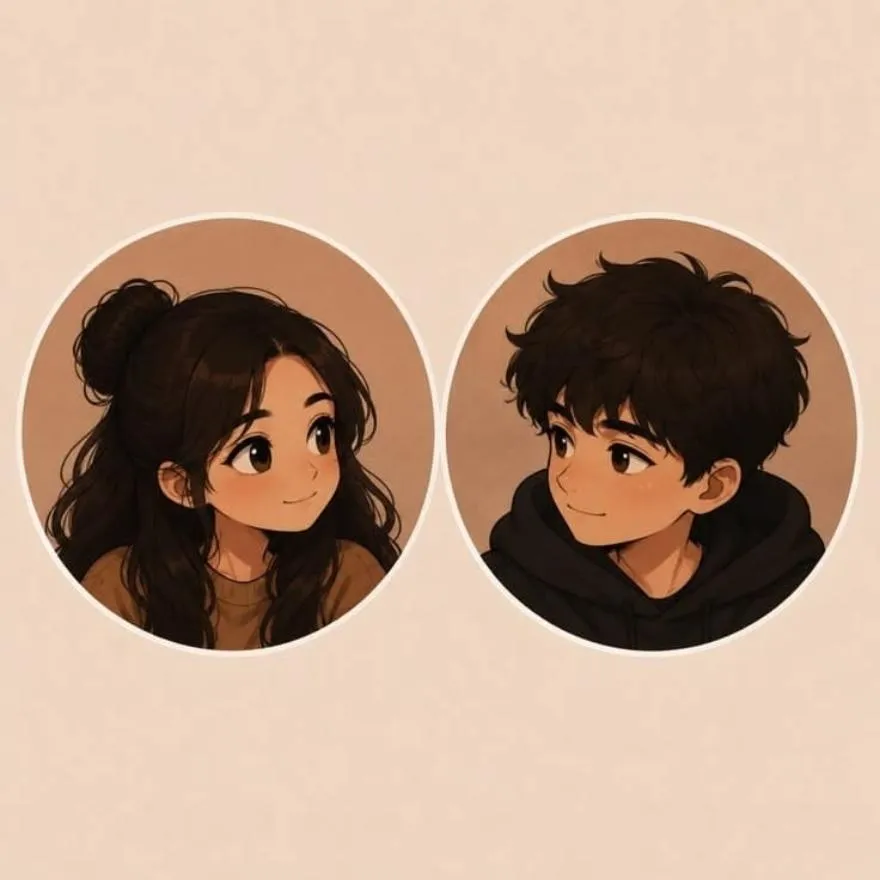 Matching PFP #19 (aesthetic, cartoon, couple)