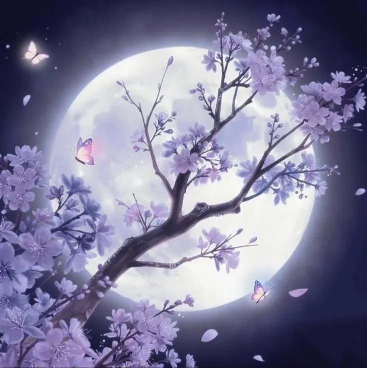 Moon PFP #10 (full moon, purple)