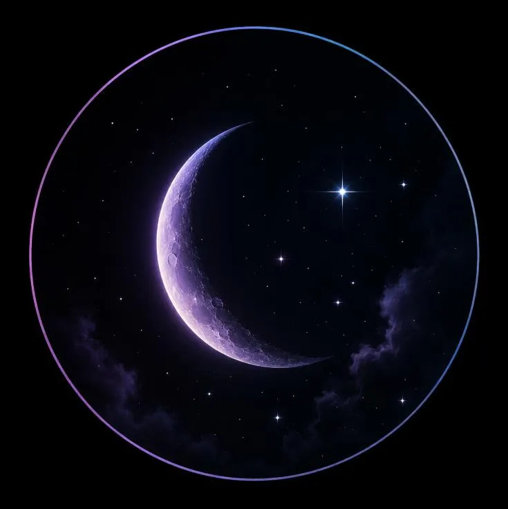 Moon PFP #12 (crescent, purple)