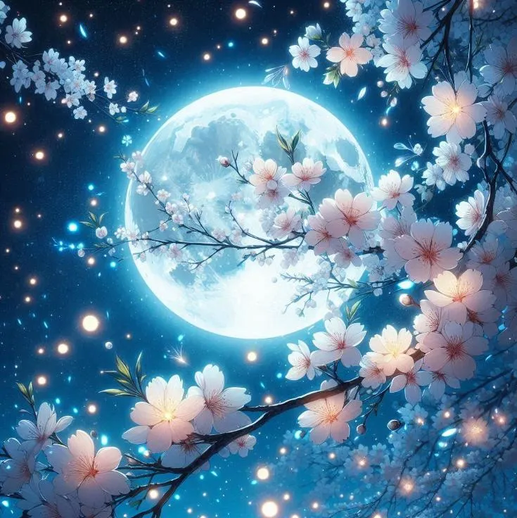 Moon PFP #4 (blue, full moon)