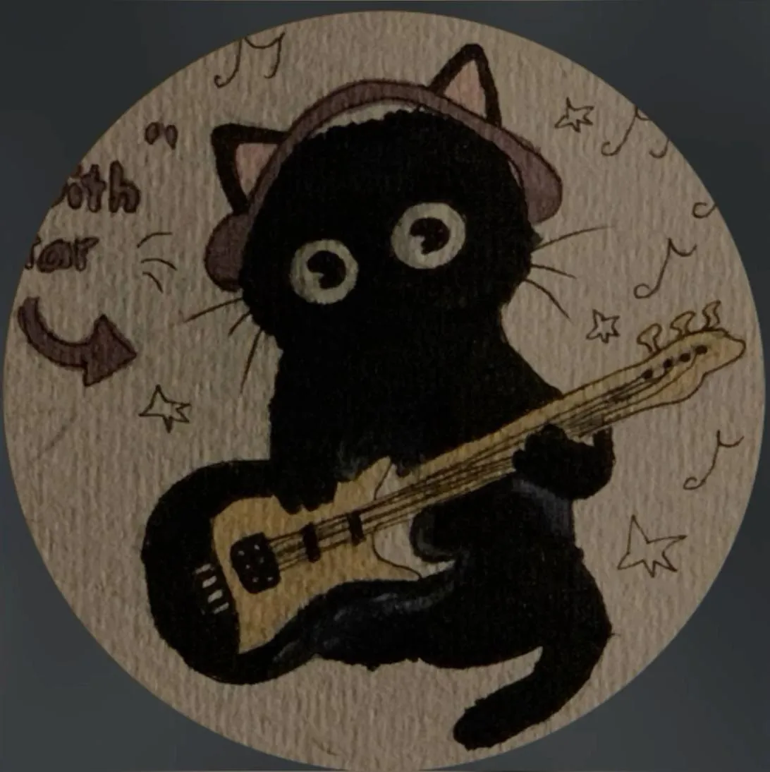 Music PFP #11 (cartoon, cute, guitar)