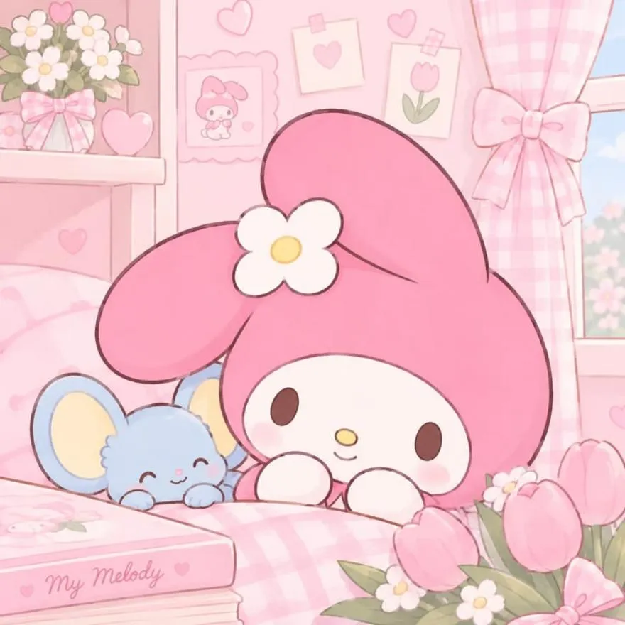 My Melody PFP #6 (aesthetic, pink)