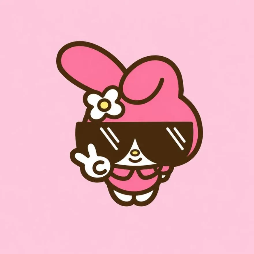My Melody PFP #7 (funny, matching, pink)