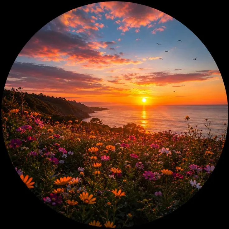 Nature PFP #15 (flower, sky, sunset)