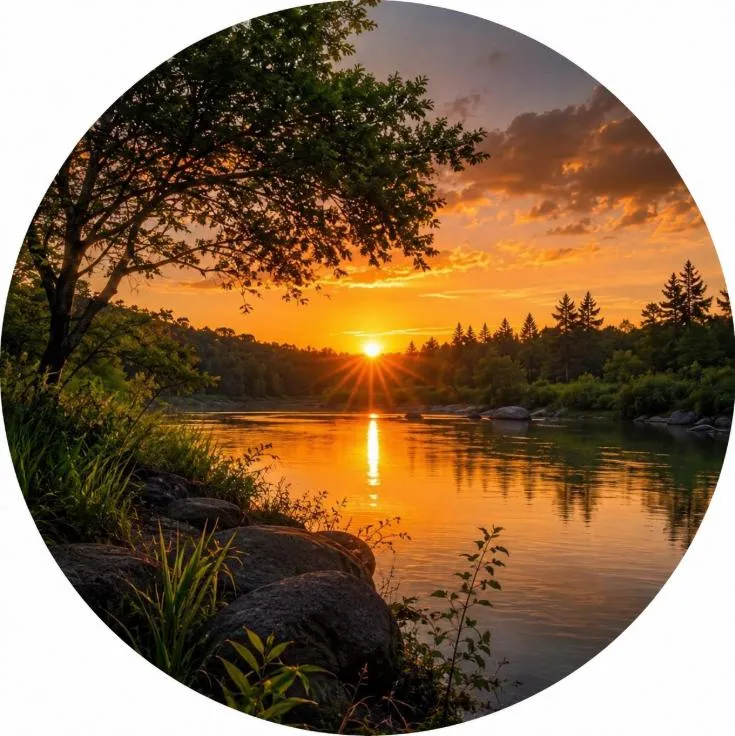 Nature PFP #7 (forest, sunset)