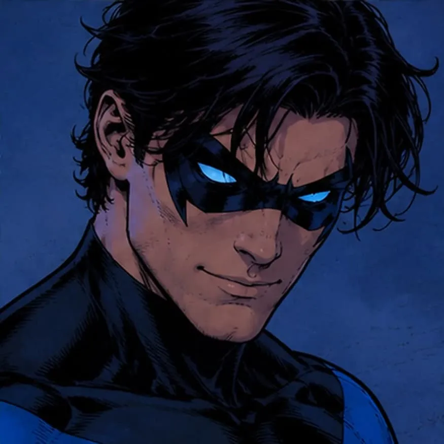 Nightwing PFP #11 (blue, comic, dark)