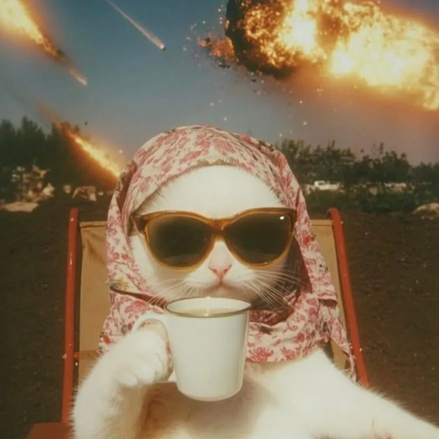 Nonchalant PFP #11 (cat, funny, sunglasses)