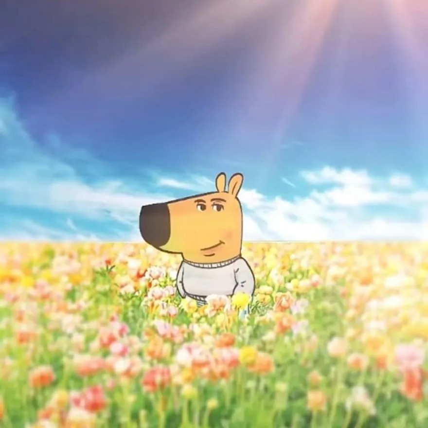Nonchalant PFP #15 (chill guy, flower, meme)