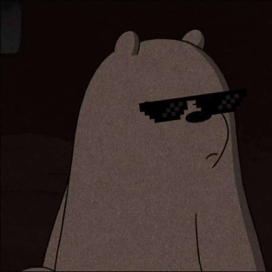 Nonchalant PFP #6 (cartoon, dark, sunglasses)