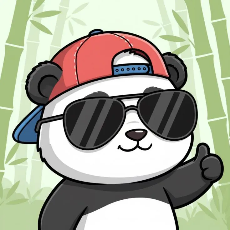 Panda PFP #15 (cartoon, funny)