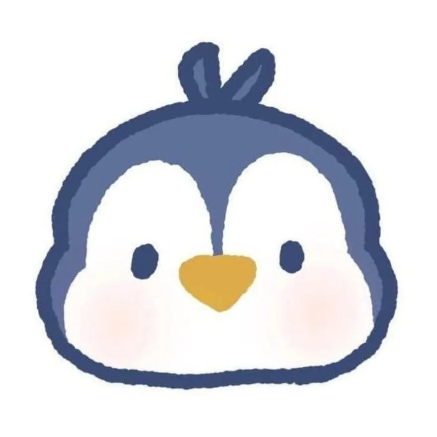 Penguin PFP #11 (blue, cartoon, cute)