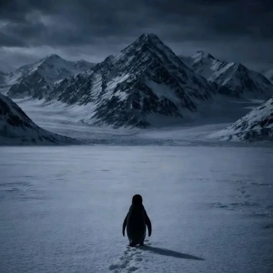 Penguin PFP #3 (aesthetic, dark, real)