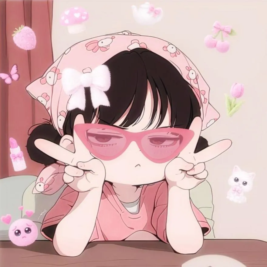 Pink PFP #15 (anime, cute)