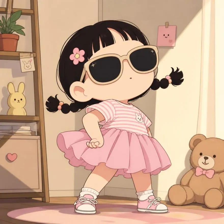 Pink PFP #21 (cartoon, cute)