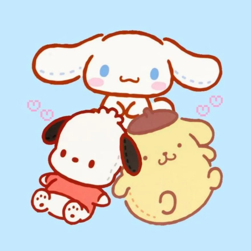 Sanrio PFP #14 (cinnamoroll, pochacco, pompompurin)