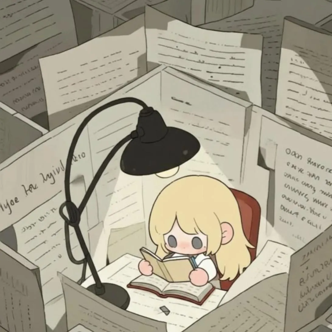 School PFP #21 (aesthetic, studying)