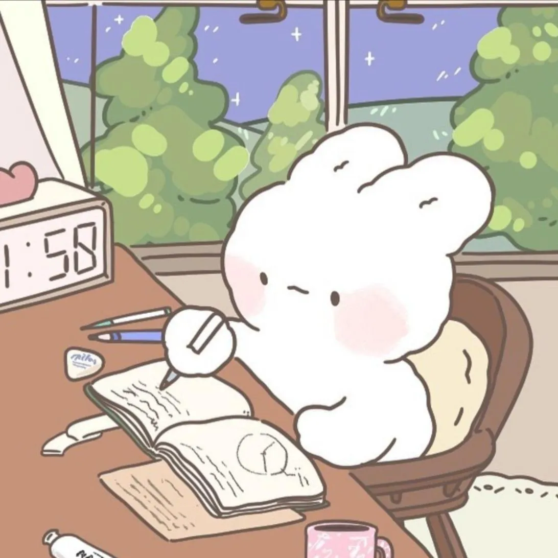 School PFP #31 (cute, studying)