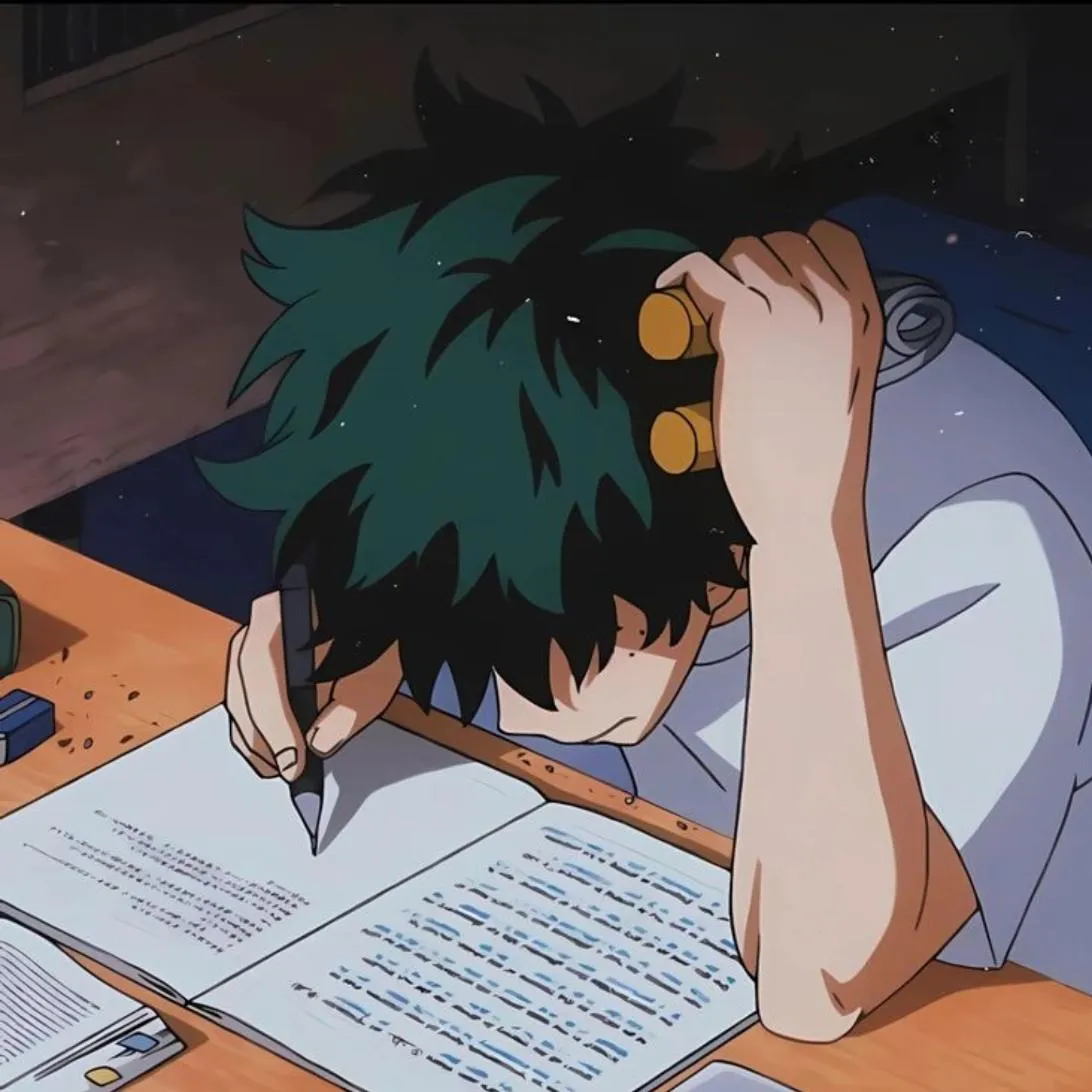 School PFP #35 (anime, studying)
