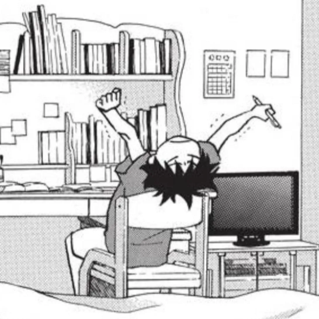 School PFP #36 (manga, studying)