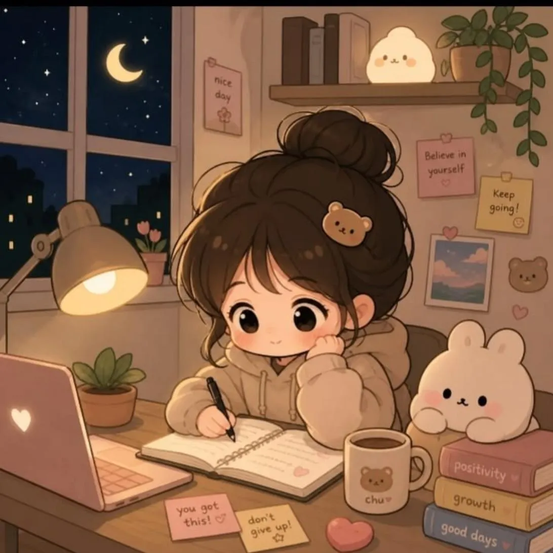 School PFP #38 (aesthetic, cute, studying)