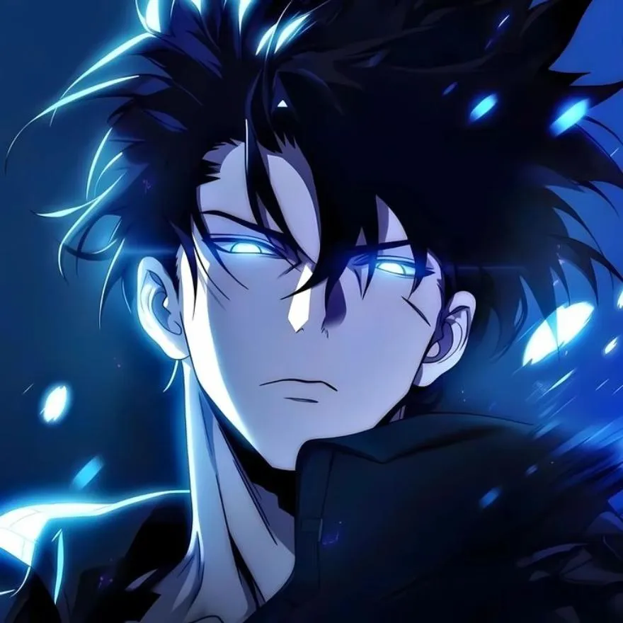 Solo Leveling PFP #13 (blue, dark, jinwoo)