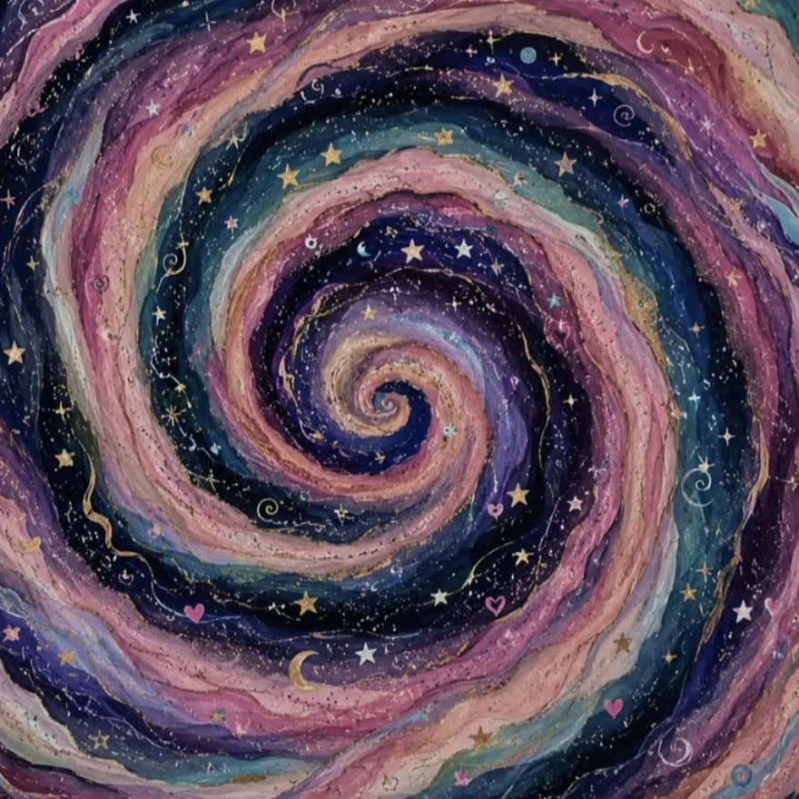 Space PFP #11 (galaxy, pink, stars)