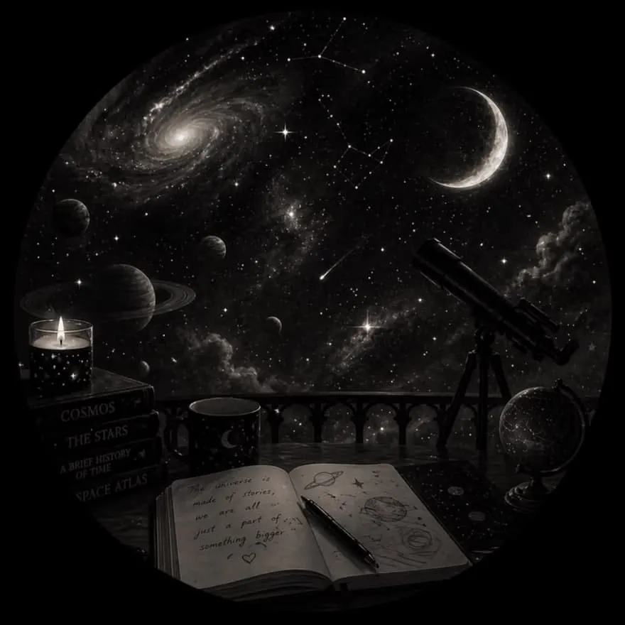 Space PFP #13 (dark, moon, stars)