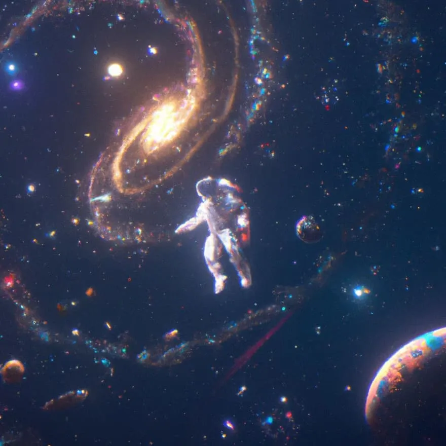 Space PFP #7 (astronaut, galaxy, stars)