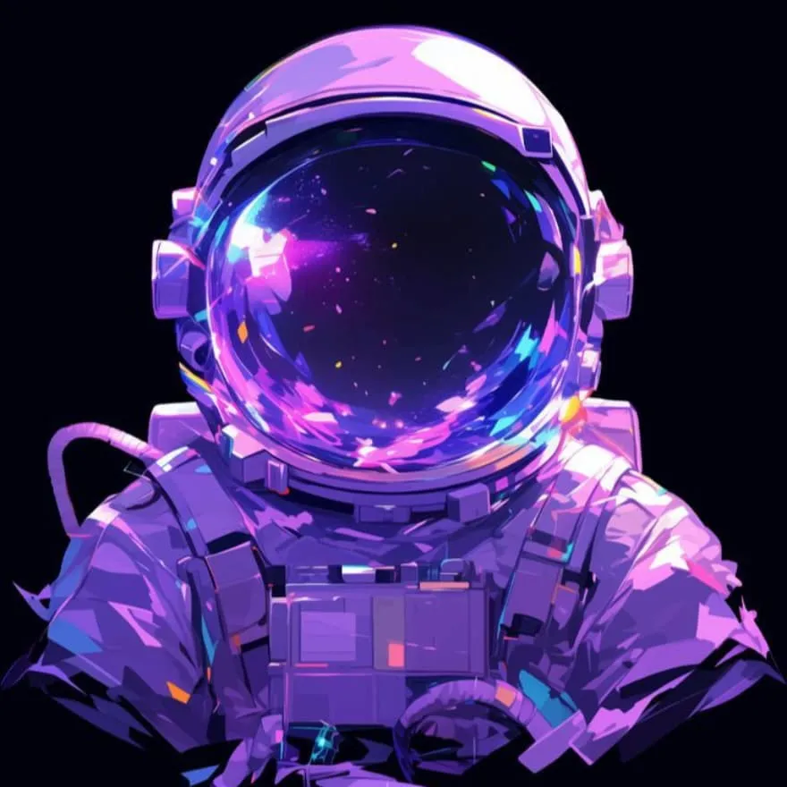 Space PFP #8 (aesthetic, astronaut, purple)