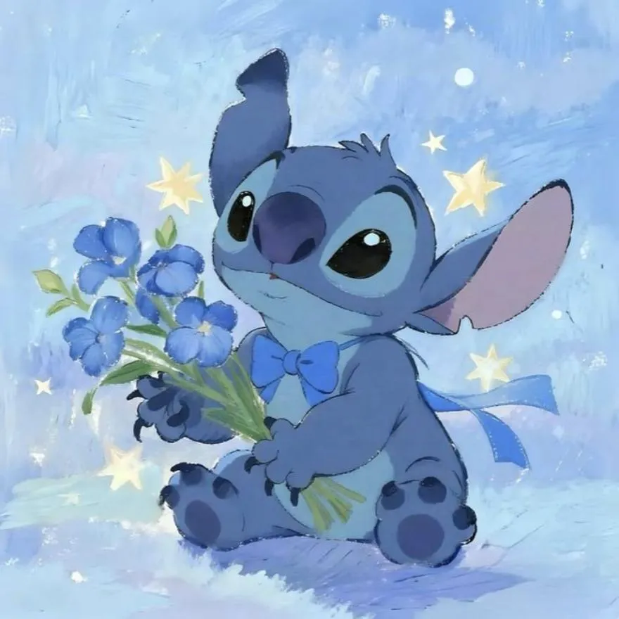 Stitch PFP #15 (aesthetic, blue)