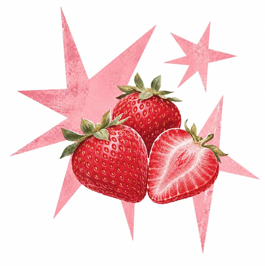 Strawberry PFP #15 (aesthetic, pink)