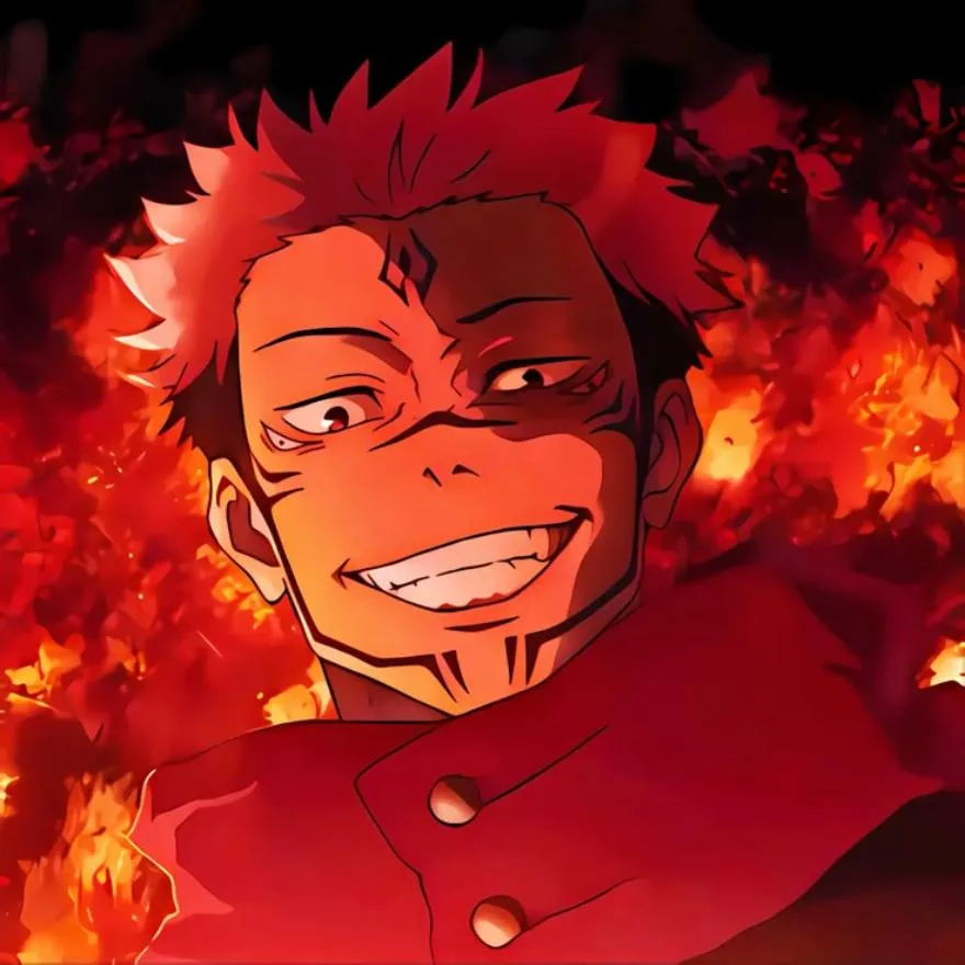 Sukuna PFP #14 (fire, red)
