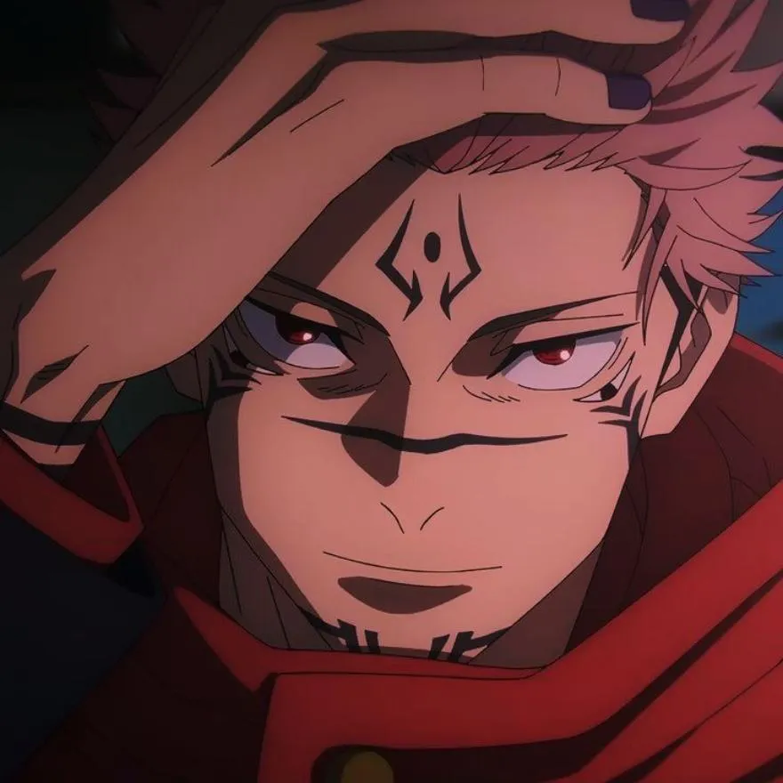 Sukuna PFP #15 (aesthetic, red)