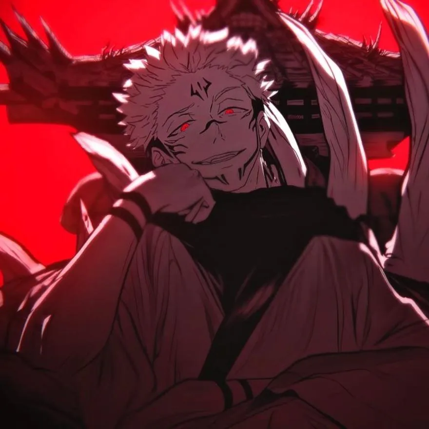 Sukuna PFP #18 (dark, red)