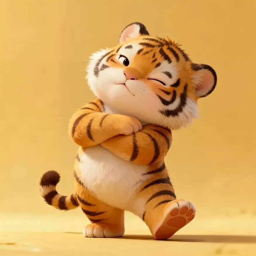 Tiger PFP #10 (cartoon, cute, funny)
