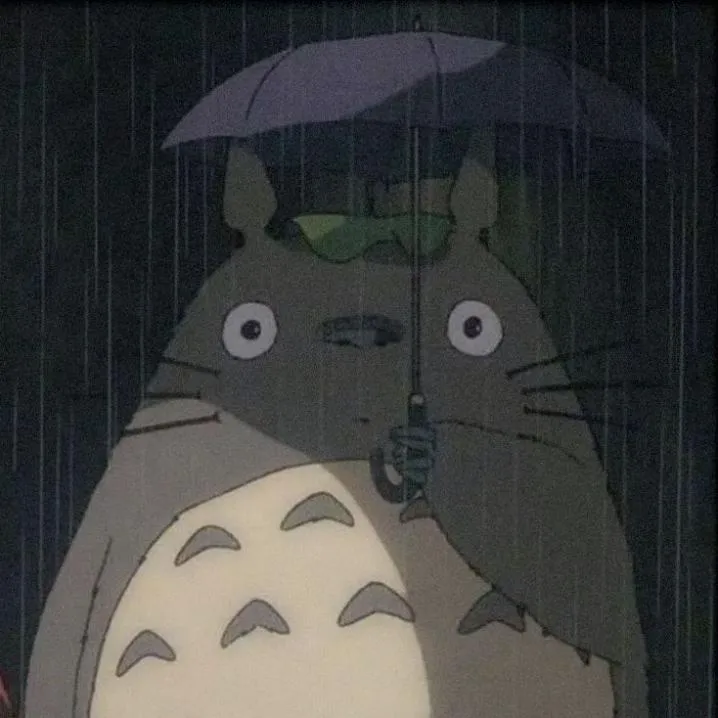 Totoro PFP #3 (dark, rain)