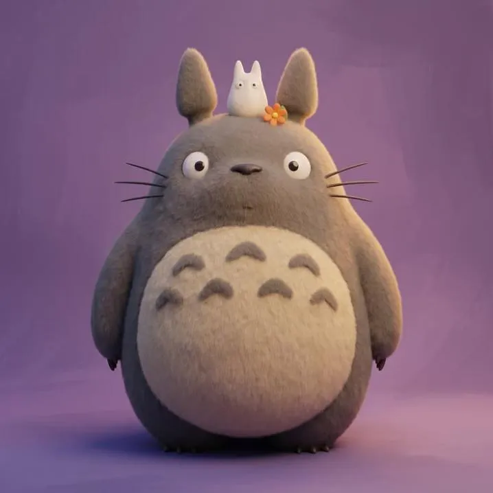 Totoro PFP #9 (cute, purple)