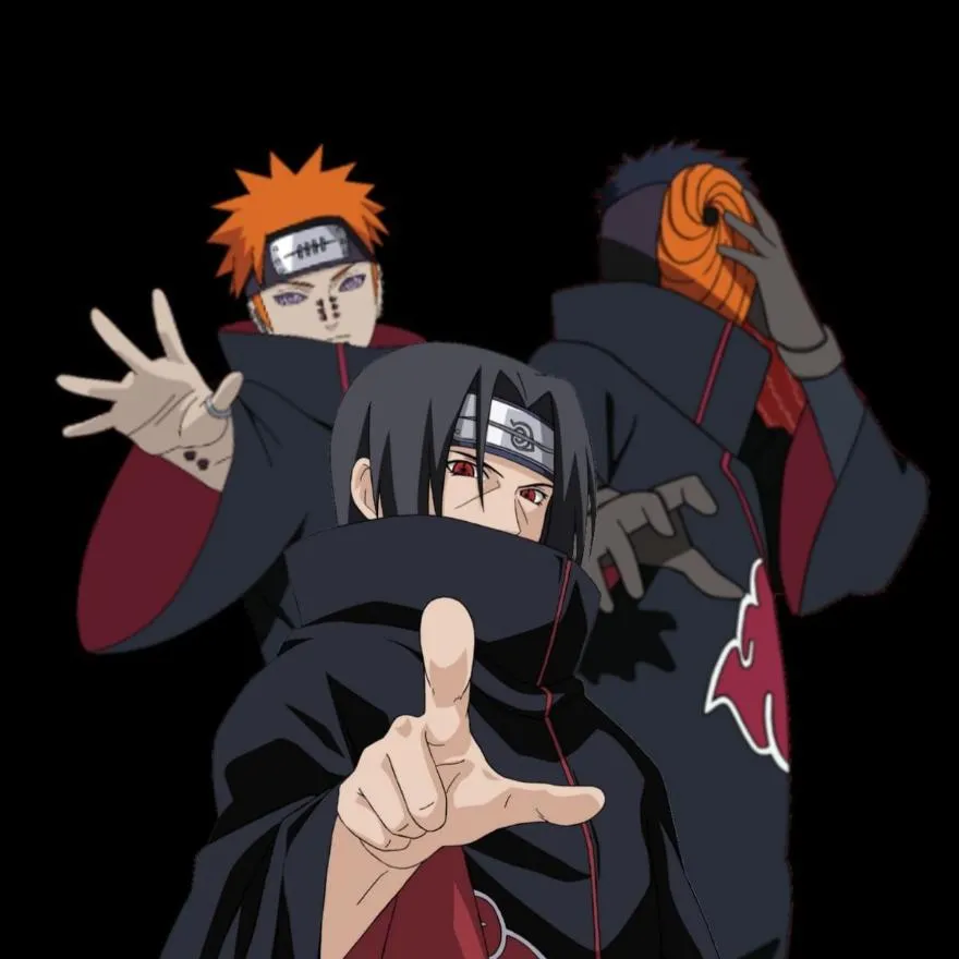 Trio PFP #13 (anime, dark, naruto)