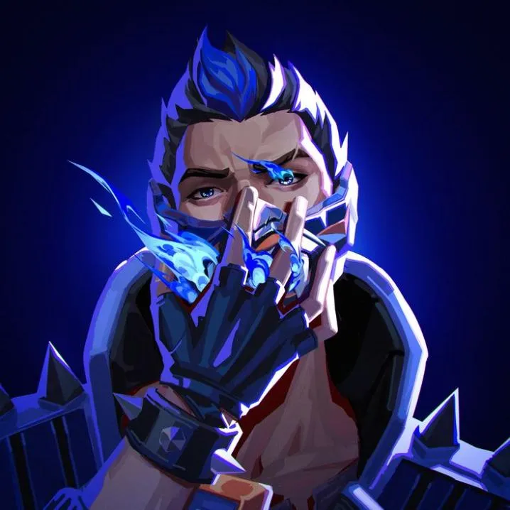 Valorant PFP #5 (blue, dark, yoru)