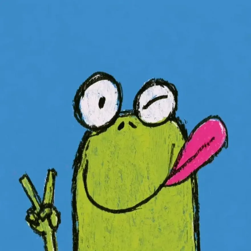 Weird PFP #8 (cartoon, frog)