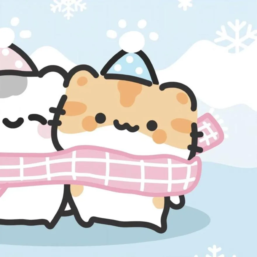 Winter PFP #25 (cat, cute, matching)