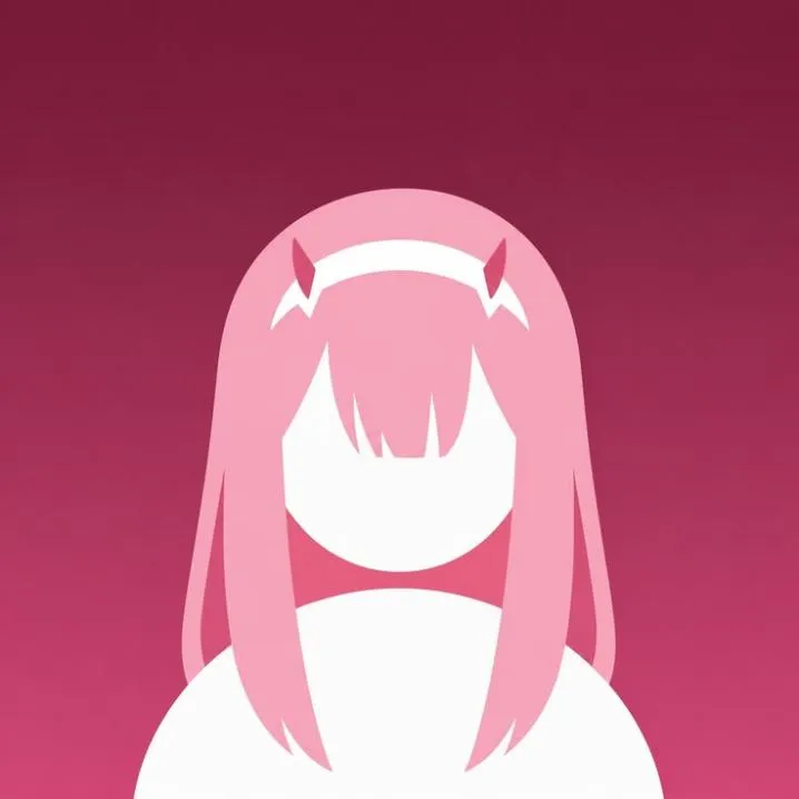 Zero Two PFP #17 (no face, pink)