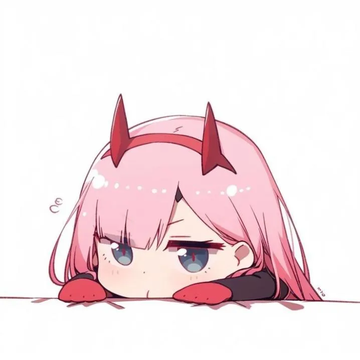 Zero Two PFP #6 (chibi, cute)