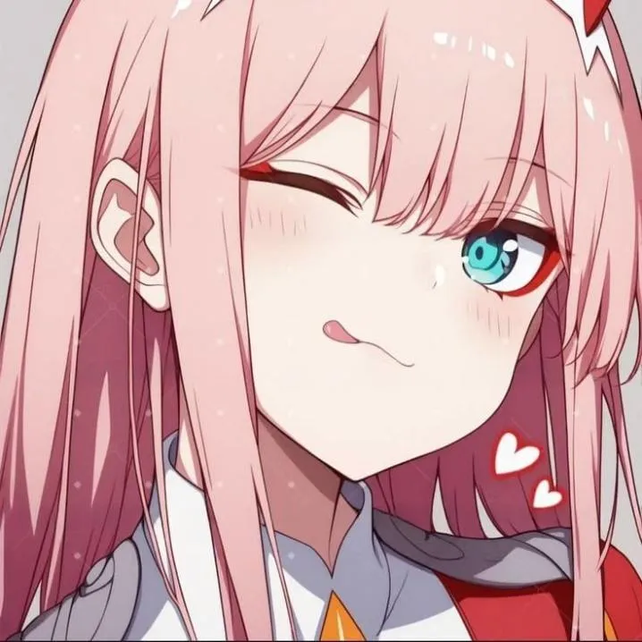 Zero Two PFP #7 (cute, heart, pink)